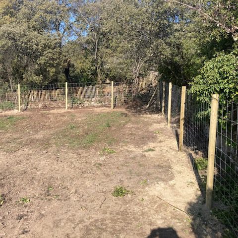 Cloture Maille progressive anti sangliers sur poteau bois 3 - Hestia - Avignon