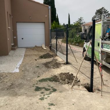 Clôture avec soubassement béton 2 - hestia - avignon