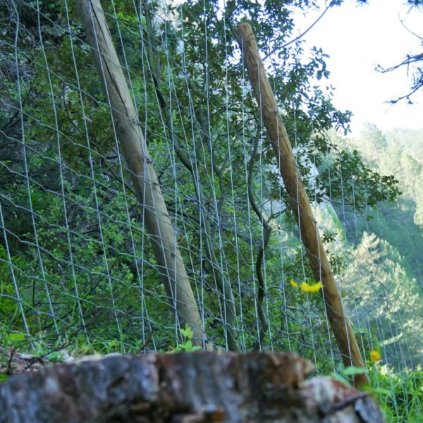 Cloture galva sur poteau bois en milieu difficile 7 - Hestia - Avignon