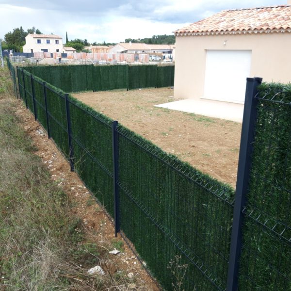 cloture 1530 et brise vue haie artificielle - Hestia - Avignon