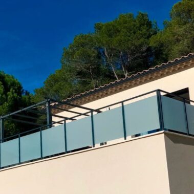 Garde corps Acier Verre