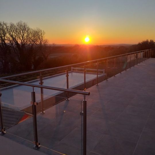 Garde corps Inox remplissage Verre 3 - Hestia - Avignon