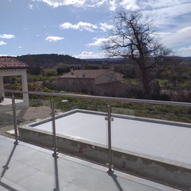 Garde corps Inox remplissage Verre 4 - Hestia - Avignon