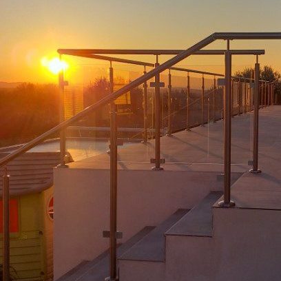 Garde corps Inox remplissage Verre - Hestia - Avignon