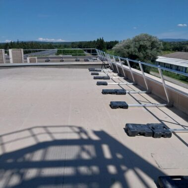 Garde corps incliné terrasse autoportant 3 - Hestia - Avignon