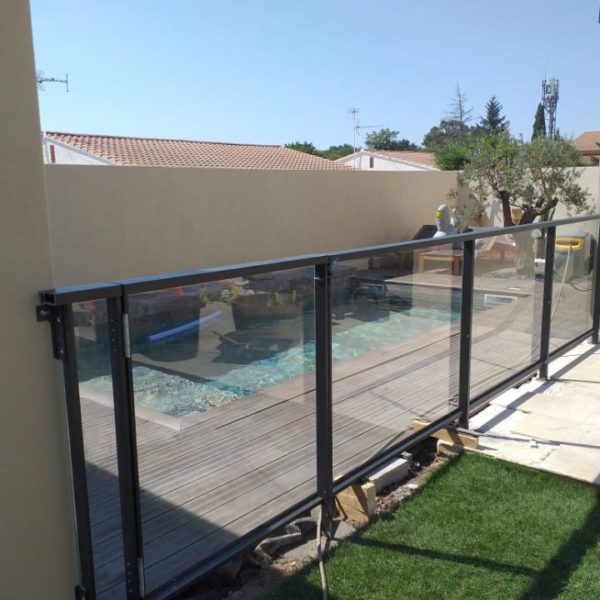 Garde corps piscine verre - Hestia - Avignon