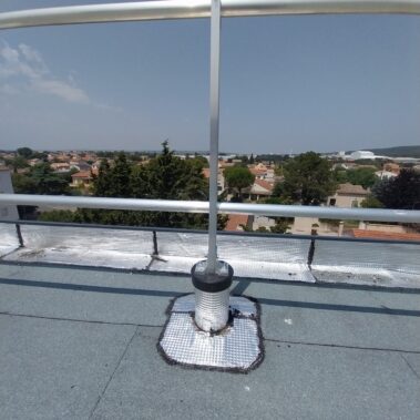 Garde corps sur dalle étanchée 2