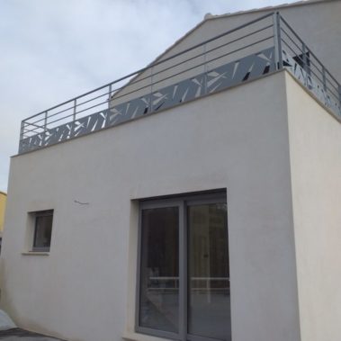 Garde corps sur mesure motif decoupe laser 2 - Hestia - Avignon