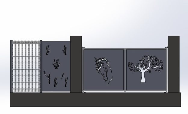 tôle personnalisées cloture