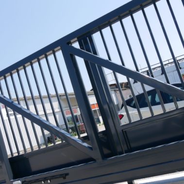 Ênsemble portail autoportant motorisé et clôture assortie3 - Hestia - Avignon