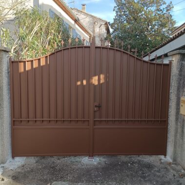 Portail Habitation Acier 2 Vantaux Couleur MARS 2525