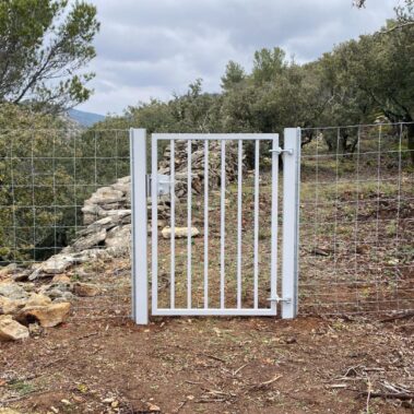 Portillon barreaudé RAL 9006